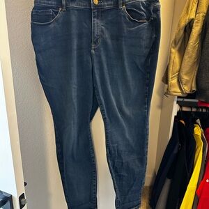 Lane Bryant Dark Blue Skinny Jeans